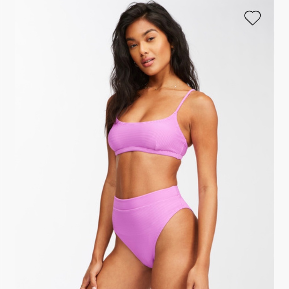 NWT Billabong Tanlines Avery mini scoop neck bikini top. Color: purple - Picture 4 of 10